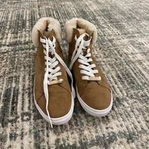 Fuzzy Suede Sneakers